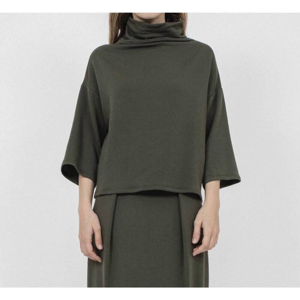 NEW CORINNE COLLECTION bucket sweater in artichoke